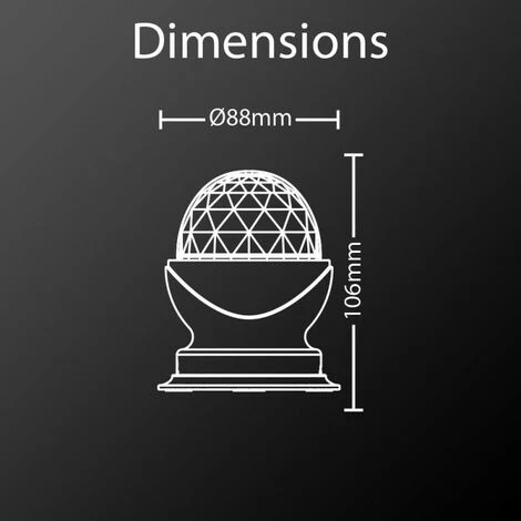 XANLITE - Lampe à Poser Effet Disco, LED Multicolores ,tête Rotative - LADRVB 4 XANLITE - Lampe à Poser Effet Disco, LED Multicolores ,tête Rotative - LADRVB – Image 4