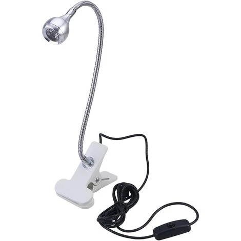 Lampe LED De Lecture Pour étudie/travail/couchage Avec Clip Et Interrupteur Marche/arrêt Blanc Clair (argent) ,Interface USB, Adaptateur Non Inclus,Irisfr 1 Lampe LED De Lecture Pour étudie/travail/couchage Avec Clip Et Interrupteur Marche/arrêt Blanc Clair (argent) ,Interface USB, Adaptateur Non Inclus,Irisfr