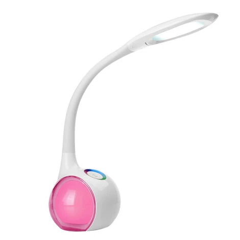 Lampe De Bureau Enfants Avec Veilleuse Ambiante, LED Lampe De Chevet Dimmable, Tactile Pour Lumière De Couleur Et 3 Niveaux De Luminosité, Confortable Pour Les Yeux Macaron 1 Lampe De Bureau Enfants Avec Veilleuse Ambiante, LED Lampe De Chevet Dimmable, Tactile Pour Lumière De Couleur Et 3 Niveaux De Luminosité, Confortable Pour Les Yeux Macaron