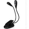 Lampe Pupitre Musique,Triomphe 4 LED Mini Lampe à Double Tête Lampe Réglable à Pince Avec Câble USB Pour Lecture/Livre/Table/Chevet