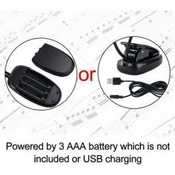 Lampe Pupitre Musique,Triomphe 4 LED Mini Lampe à Double Tête Lampe Réglable à Pince Avec Câble USB Pour Lecture/Livre/Table/Chevet -Lampe Soldes Boutique 47602953 5