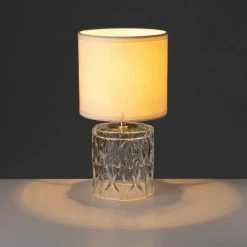 LOLAHOME Lampe De Chevet De Luxe Sculptée En Cristal Beige 29x15x15 Cm -Lampe Soldes Boutique 47740934 4