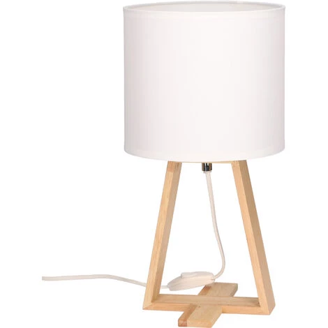 FORLIGHT LAMPE DE CHEVET IP20 NUTS E27 40 W BLANCHE - Blanc 1 FORLIGHT LAMPE DE CHEVET IP20 NUTS E27 40 W BLANCHE - Blanc