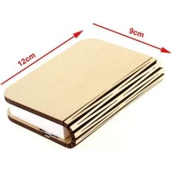VERSAILLESFR LED Livre Lampe En Bois, Idee Cadeau Noël Livre Lampe Pliante Et Magnétique, LED Lampe De Papier Rechargeable Par USB, Lumière Décorative Avec 1800 MAh Batteries- Versailles -Lampe Soldes Boutique 48410217 5