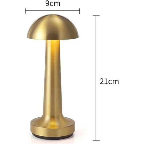 DEVENIRRICHE Lampe De Table Sans Fil Lampe De Bureau Rechargeable Portable Avec Interrupteur De Gradation Tactile Pour Lampe De Chevet De Chambre À Coucher, Bars, Lecture, Travail, Étude,Argent 3 DEVENIRRICHE Lampe De Table Sans Fil Lampe De Bureau Rechargeable Portable Avec Interrupteur De Gradation Tactile Pour Lampe De Chevet De Chambre À Coucher, Bars, Lecture, Travail, Étude,Argent – Image 3
