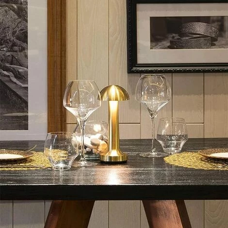 DEVENIRRICHE Lampe De Table Sans Fil Lampe De Bureau Rechargeable Portable Avec Interrupteur De Gradation Tactile Pour Lampe De Chevet De Chambre À Coucher, Bars, Lecture, Travail, Étude,Argent 4 DEVENIRRICHE Lampe De Table Sans Fil Lampe De Bureau Rechargeable Portable Avec Interrupteur De Gradation Tactile Pour Lampe De Chevet De Chambre À Coucher, Bars, Lecture, Travail, Étude,Argent – Image 4