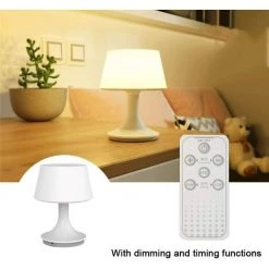 DEVENIRRICHE Portable Lampe De Table Rechargeable USB Sans Fil à LED Pour La Maison, Lampe De Table De Chevet, Pour Chambre Et Salon Salle D'étude Café Loft Bar KTV Lampe Camping Lampes De Table Avec Télécommande 9 DEVENIRRICHE Portable Lampe De Table Rechargeable USB Sans Fil à LED Pour La Maison, Lampe De Table De Chevet, Pour Chambre Et Salon Salle D'étude Café Loft Bar KTV Lampe Camping Lampes De Table Avec Télécommande -Lampe Soldes Boutique 48455841 5