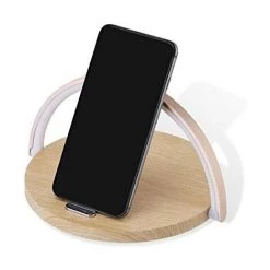 DEVENIRRICHE Lampe De Chevet LED à Intensité Variable Avec Charge Sans Fil Qi, Alimentation Via USB, Contrôle Tactile Pour Chambre à Coucher, Bureau, Bureau -Lampe Soldes Boutique 48455860 4