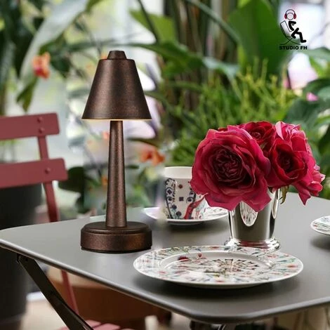 DEVENIRRICHE Lampe De Table LED Sans Fil Rechargeable, Lampe De Chevet LED Dimmable Avec Contrôle Tactile Lampe De Bureau Exterieur Portatives Pour Restaurant Table à Café, 3000K,Noir 2 DEVENIRRICHE Lampe De Table LED Sans Fil Rechargeable, Lampe De Chevet LED Dimmable Avec Contrôle Tactile Lampe De Bureau Exterieur Portatives Pour Restaurant Table à Café, 3000K,Noir – Image 2