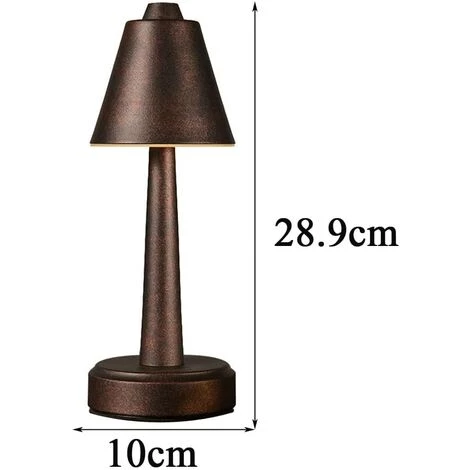 DEVENIRRICHE Lampe De Table LED Sans Fil Rechargeable, Lampe De Chevet LED Dimmable Avec Contrôle Tactile Lampe De Bureau Exterieur Portatives Pour Restaurant Table à Café, 3000K,Noir 5 DEVENIRRICHE Lampe De Table LED Sans Fil Rechargeable, Lampe De Chevet LED Dimmable Avec Contrôle Tactile Lampe De Bureau Exterieur Portatives Pour Restaurant Table à Café, 3000K,Noir – Image 5