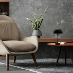 B.K.Licht Lampe De Table Design I Douille E14 I Lampe De Table Pour 1 Ampoule De Max. 25 Watt I Interrupteur à Câble I Noir Mat -Lampe Soldes Boutique 48458276 4