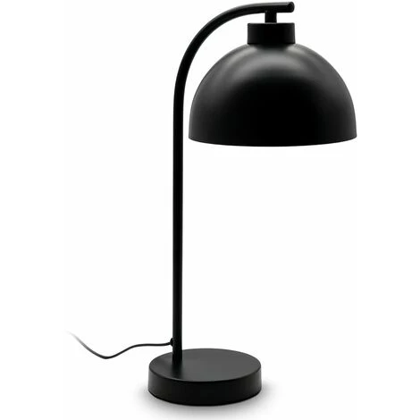 B.K.Licht Lampe De Table Courbée I Douille E14 I Lampe De Table Design Pour 1 Ampoule De Max. 25 Watt I Interrupteur à Câble I Noir Mat 1 B.K.Licht Lampe De Table Courbée I Douille E14 I Lampe De Table Design Pour 1 Ampoule De Max. 25 Watt I Interrupteur à Câble I Noir Mat