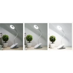 VERSAILLESFR Lampe De Pince Lecture Rechargeable 20 LED Lampe De Bureau Luminosité Lampe Clip Flexible Pour Bloquer Pour Lire Des Livres, Bureau, Enfant, Chevet，-Versailles -Lampe Soldes Boutique 48833104 4