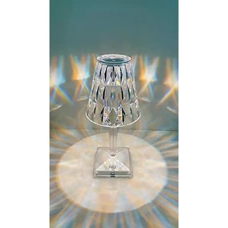 BRIDAY Lampe De Table,Lampe De Chevet, Cristal,Lampe De Bureau à Chargement USB,Lumières D'ambiance Décoratives,Convient Pour Bar, Chambre, Veilleuse De Chevet,Trois Couleurs Réglables 2 BRIDAY Lampe De Table,Lampe De Chevet, Cristal,Lampe De Bureau à Chargement USB,Lumières D'ambiance Décoratives,Convient Pour Bar, Chambre, Veilleuse De Chevet,Trois Couleurs Réglables – Image 2