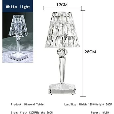 BRIDAY Lampe De Table,Lampe De Chevet, Cristal,Lampe De Bureau à Chargement USB,Lumières D'ambiance Décoratives,Convient Pour Bar, Chambre, Veilleuse De Chevet,Trois Couleurs Réglables 4 BRIDAY Lampe De Table,Lampe De Chevet, Cristal,Lampe De Bureau à Chargement USB,Lumières D'ambiance Décoratives,Convient Pour Bar, Chambre, Veilleuse De Chevet,Trois Couleurs Réglables – Image 4