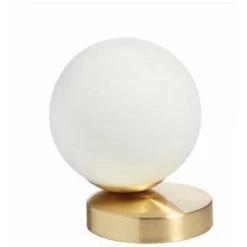 MILLUMINE Lampe De Chevet Tactile Roxanne En Verre Et Laiton Mat - Doré