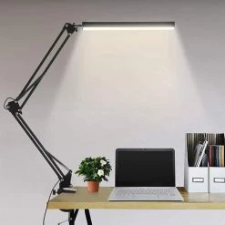 Lampe De Bureau LED 12W Lampe Bureau Table USB 3 Température De Couleur 10 Luminosité, Fonction Mémoire, Protection Des Yeux, Bras Métallique Et Rotatif Pour Lire, Travailler, étudier-betterlife