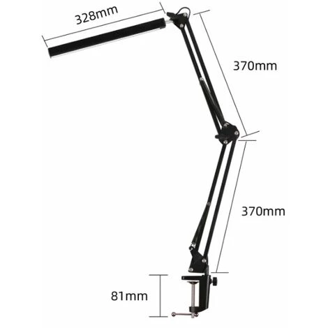 Lampe De Bureau LED 12W Lampe Bureau Table USB 3 Température De Couleur 10 Luminosité, Fonction Mémoire, Protection Des Yeux, Bras Métallique Et Rotatif Pour Lire, Travailler, étudier-betterlife 2 Lampe De Bureau LED 12W Lampe Bureau Table USB 3 Température De Couleur 10 Luminosité, Fonction Mémoire, Protection Des Yeux, Bras Métallique Et Rotatif Pour Lire, Travailler, étudier-betterlife – Image 2