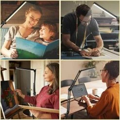 Lampe De Bureau LED 12W Lampe Bureau Table USB 3 Température De Couleur 10 Luminosité, Fonction Mémoire, Protection Des Yeux, Bras Métallique Et Rotatif Pour Lire, Travailler, étudier-betterlife 8 Lampe De Bureau LED 12W Lampe Bureau Table USB 3 Température De Couleur 10 Luminosité, Fonction Mémoire, Protection Des Yeux, Bras Métallique Et Rotatif Pour Lire, Travailler, étudier-betterlife -Lampe Soldes Boutique 51222443 4