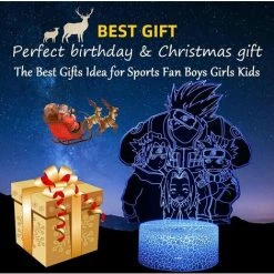 QERSTA 3D Lampe Illusion Optique Anime Naruto Hatake Kakashi Classe 7 LED Veilleuse,16 Couleurs Télécommande Lampe De Chevet Enfant Lumière De Nuit,Cadeaux Noël D'anniversaire Pour Garçon Fille 8 QERSTA 3D Lampe Illusion Optique Anime Naruto Hatake Kakashi Classe 7 LED Veilleuse,16 Couleurs Télécommande Lampe De Chevet Enfant Lumière De Nuit,Cadeaux Noël D'anniversaire Pour Garçon Fille -Lampe Soldes Boutique 51901733 4