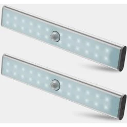 READCLY Lampe LED Detecteur De Mouvement Rechargeable, Lumière Sans Fil De Placard, Baladeuse De Secours, Veilleuse Enfant, Appoint, Blanc Froid 6000K