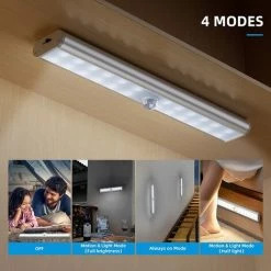 READCLY Lampe LED Detecteur De Mouvement Rechargeable, Lumière Sans Fil De Placard, Baladeuse De Secours, Veilleuse Enfant, Appoint, Blanc Froid 6000K 7 READCLY Lampe LED Detecteur De Mouvement Rechargeable, Lumière Sans Fil De Placard, Baladeuse De Secours, Veilleuse Enfant, Appoint, Blanc Froid 6000K -Lampe Soldes Boutique 52506673 3