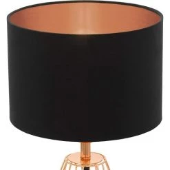 READCLY Lampe De Table, Acier, E14, Cuivre, Noir, 16,5 X 16,5 X 30,5 Cm 7 READCLY Lampe De Table, Acier, E14, Cuivre, Noir, 16,5 X 16,5 X 30,5 Cm -Lampe Soldes Boutique 52506942 3