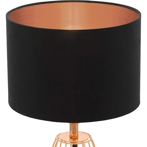 READCLY Lampe De Table, Acier, E14, Cuivre, Noir, 16,5 X 16,5 X 30,5 Cm 3 READCLY Lampe De Table, Acier, E14, Cuivre, Noir, 16,5 X 16,5 X 30,5 Cm – Image 3