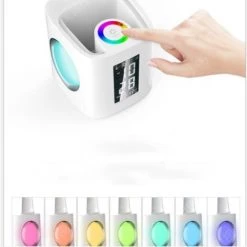 ZHUOXUAN Lampe De Bureau LED Eye-Caring Lampe De Table D'étude Port De Charge USB Lumière De L'atmosphère Nocturne Avec Porte Stylo/Écran Heure/Calendrier 8 ZHUOXUAN Lampe De Bureau LED Eye-Caring Lampe De Table D'étude Port De Charge USB Lumière De L'atmosphère Nocturne Avec Porte Stylo/Écran Heure/Calendrier -Lampe Soldes Boutique 52571530 4