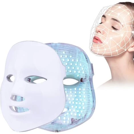 Masque Facial De Luminothérapie, Thérapie De Photon De 7 Couleurs LED Visage Anti-vieillissement Blanchissant Le Rajeunissement De Peau Bien-être Et Luminothérapie Macaron 1 Masque Facial De Luminothérapie, Thérapie De Photon De 7 Couleurs LED Visage Anti-vieillissement Blanchissant Le Rajeunissement De Peau Bien-être Et Luminothérapie Macaron