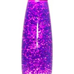 LICHT-ERLEBNISSE Lampe à Lave Timmy Au Design Rétro Noir Avec Liquide Pailleté Violet H:33 Cm E14 - Noir Mat, Paillettes Violettes -Lampe Soldes Boutique 52734524 3