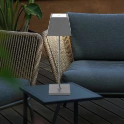 Lampe D'extérieur LED Lampe De Table Anthracite Tactile Variateur Batterie Lampe De Table Dimmable Lumière De Jardin, 2.2W 180lm 2200K 2700K, DxH 11 X 37 Cm, Sigor 450240140 -Lampe Soldes Boutique 52755334 4