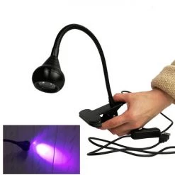 DECKON Lampe Uv à Ultraviolets Led, Mini Lampe De Bureau, Sèche-ongles Gel à Faire Soi-même, Nail Art Pour L'argent, Détecteur Médical Lampe Uv Pose Americaine Lampe Uv Led Ongle Nail Art Lampe Uv Led Mini Lampe Uv