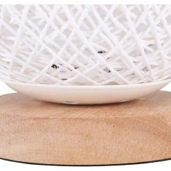 BARES Lampe De Table En Bois, Lampe De Chevet, Boule En Rotin Décorative En Bois Chargeur USB Pour Chambre, Salon, Table De Chevet, Table De Bout, Salle De Café, Chambre Bébé -Lampe Soldes Boutique 53323848 4