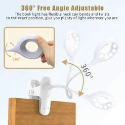 VERSAILLESFR Lampe De Bureau LED Sans Fil Rechargeable,Lampe Pince Pour Lit, Lampe De Chevet Tactile Pour Enfant, Blanc Versailles -Lampe Soldes Boutique 53824218 4