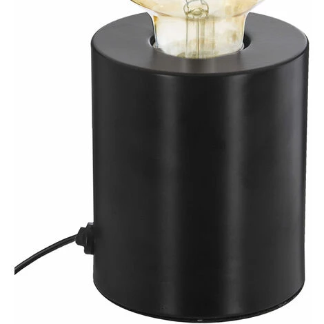 HOMEMAISON Lampe Socle En Métal Noir D. 9 X H. 10,5 Cm - Noir 3 HOMEMAISON Lampe Socle En Métal Noir D. 9 X H. 10,5 Cm - Noir – Image 3