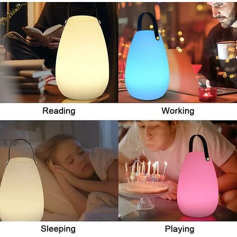 MONLY Grande Lampe D'extérieur à Piles Rechargeables Avec Télécommande - Lampe De Table étanche Sans Fil Rechargeable Et à Intensité Variable 2 MONLY Grande Lampe D'extérieur à Piles Rechargeables Avec Télécommande - Lampe De Table étanche Sans Fil Rechargeable Et à Intensité Variable – Image 2