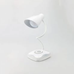 DECKON Lampe De Bureau, Lampes De Bureau USB Rechargeable Cou Flexible, Protection Des Yeux, 3 Niveaux De Luminosité Avec Contrôle Tactile, Lampe De Table Pour Ecrit, Lire Lampe De Chevet