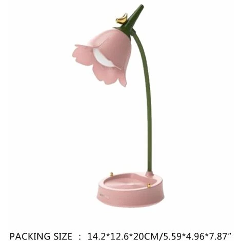 ABCRITAL Lampe De Bureau À Col De Cygne Flexible, Lampe De Bureau À Fleurs, Éclairage De Chambre À Coucher Pour Étudiants, Lampe Tactile De Lecture, Lumière De Protection Des Yeux--Pk 5 ABCRITAL Lampe De Bureau À Col De Cygne Flexible, Lampe De Bureau À Fleurs, Éclairage De Chambre À Coucher Pour Étudiants, Lampe Tactile De Lecture, Lumière De Protection Des Yeux--Pk – Image 5