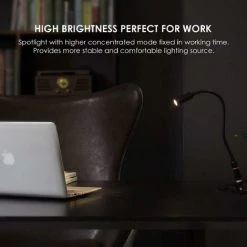 Lampe De Lecture Teckin DL01, Lampe à Pince, Lampe De Bureau à Pince, Lampe De Lecture De Nuit à 3 Luminosités, Contrôle Tactile Du Cou Flexible à 360 °, Soin Des Yeux Parfait Pour La Tête De Lit Ou L'ordinateur De Bureau -Lampe Soldes Boutique 54560044 5