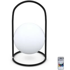 AVRIL PARIS Lampe Baladeuse Extérieur De Table Ronde Sans Fil En LED Rechargeable, 7 Couleurs - MIA