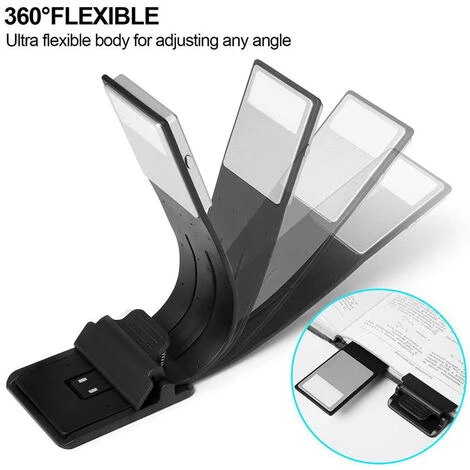 Lampe De Lecture Livre Avec Clip,Betterlife Lampe De Lecture LED, Lampe De Lecture Avec Pince, 4 Niveaux De Luminosité Réglables, USB Rechargeable Pour Enfants, Lecture De Nuit, Lit, Avion, Train 4 Lampe De Lecture Livre Avec Clip,Betterlife Lampe De Lecture LED, Lampe De Lecture Avec Pince, 4 Niveaux De Luminosité Réglables, USB Rechargeable Pour Enfants, Lecture De Nuit, Lit, Avion, Train – Image 4