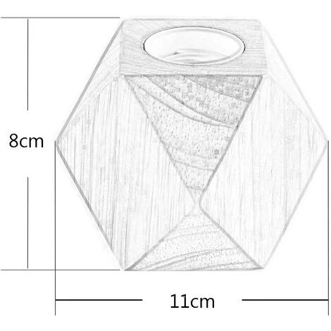 ENLENK 2 Pièces Petite Lampe De Table Lampe De Chevet Avec Base En Bois Diamant à Côté De La Lampe, E27 60W Parfait Pour Chambre à Coucher, Salon Ou Bureau (sans Ampoule) 5 ENLENK 2 Pièces Petite Lampe De Table Lampe De Chevet Avec Base En Bois Diamant à Côté De La Lampe, E27 60W Parfait Pour Chambre à Coucher, Salon Ou Bureau (sans Ampoule) – Image 5