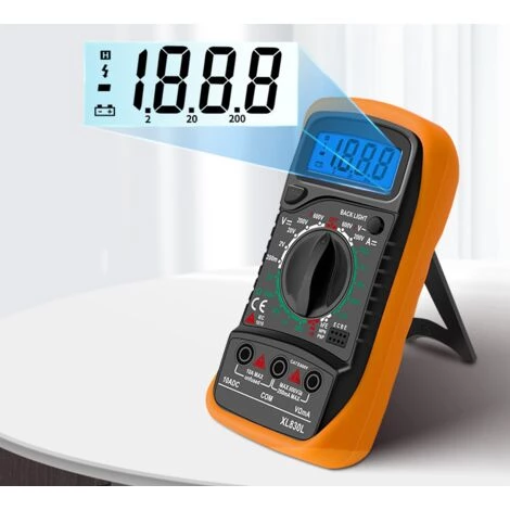 CATHERINE Multimètre Numérique LCD, Haute Qualité Voltmètre Ampèremètre Ohmmètre, Portable Digital Testeur Electrique Mesure Tension Courant Continuité Résistance AC DC Circuit Diodes Transistors 5 CATHERINE Multimètre Numérique LCD, Haute Qualité Voltmètre Ampèremètre Ohmmètre, Portable Digital Testeur Electrique Mesure Tension Courant Continuité Résistance AC DC Circuit Diodes Transistors – Image 5