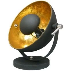 VENTE-UNIQUE.COM Lampe à Poser Cinéma Industrielle MOVIE - H. 37 Cm - Bicolore Intérieur Doré Extérieur Noir De La Marque INSIDE ART - Noir -Lampe Soldes Boutique 55882593 3