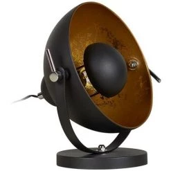 VENTE-UNIQUE.COM Lampe à Poser Cinéma Industrielle MOVIE - H. 37 Cm - Bicolore Intérieur Doré Extérieur Noir De La Marque INSIDE ART - Noir -Lampe Soldes Boutique 55882593 5