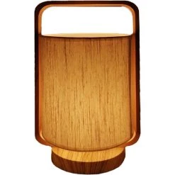 Lampe De Chevet Bois Avec Abat Jour En Lin H.33 Cm - Beige - SILUMEN 7 Lampe De Chevet Bois Avec Abat Jour En Lin H.33 Cm - Beige - SILUMEN -Lampe Soldes Boutique 56327617 4