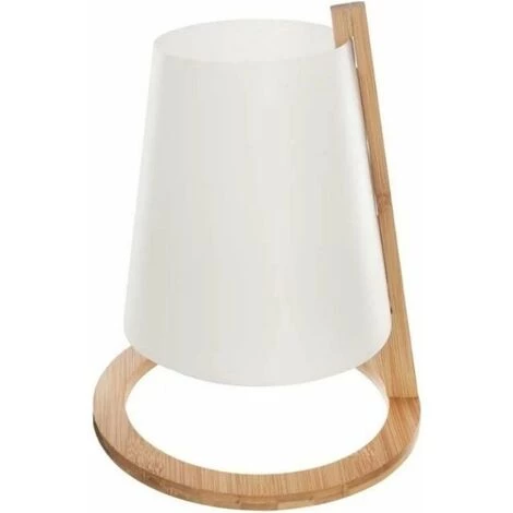 Lampe De Chevet Bambou Naturel 26cm Blanc - Blanc - SILUMEN 1 Lampe De Chevet Bambou Naturel 26cm Blanc - Blanc - SILUMEN
