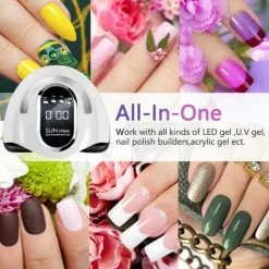 QERSTA Lampe à Ongles Intelligente X11, 220W Séchage Rapide LED Sèche-Ongles à Induction UV Détachable Machine De Photothérapie Nail Art -Lampe Soldes Boutique 57093998 5
