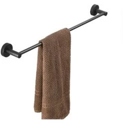 HKLFFJA 40cm Porte Serviette Mural Pour Salle De Bains Ou Cuisine, Noir